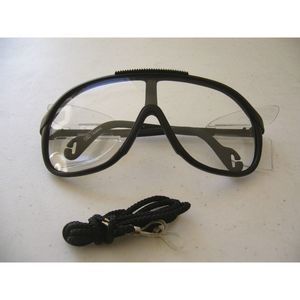 TCI Black Adult Safety Glasses with Lanyard 12Pack